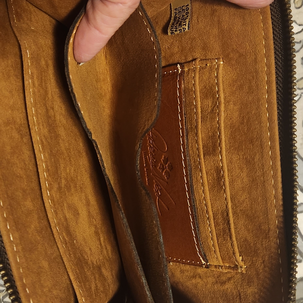 Patricia Nash Brown Graphic Wristlet Wallet - Picture 7 of 8